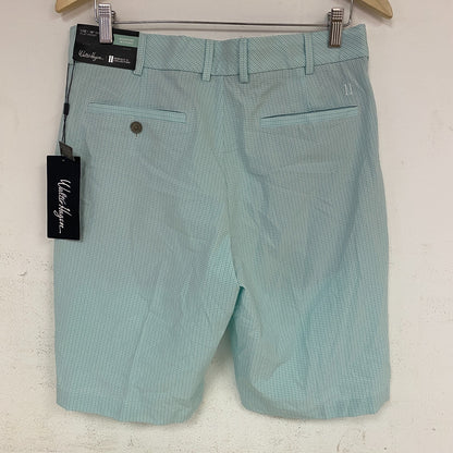 Walter Hagan P11 Menâs Light Green Seersucker Golf Shorts Summer Casual MGA141