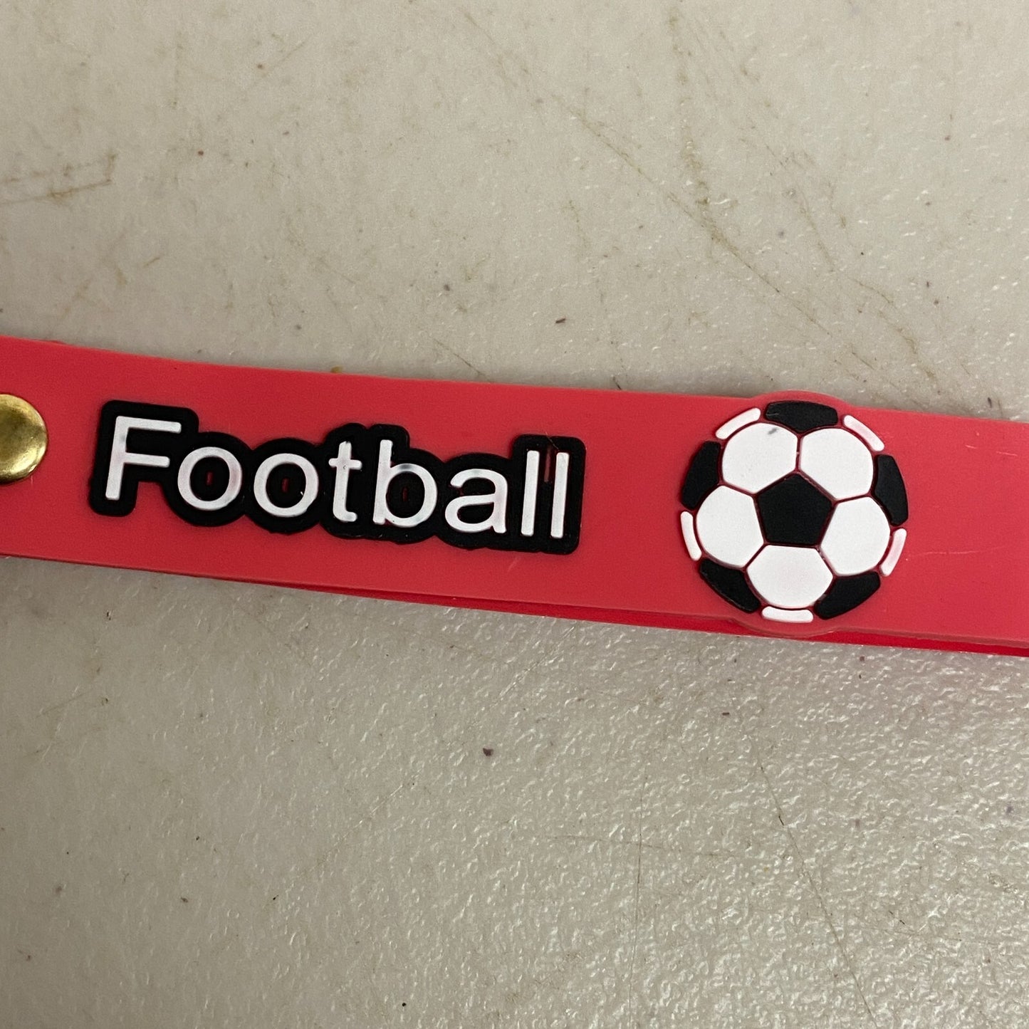 Assorted Silicone Soccer Keycahin with #7 Christiano Ronaldo Red Jersey Accesory