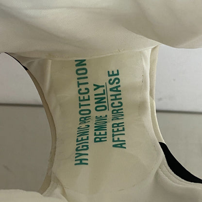 Calia Wide Banded High Leg Swim Bottoms Wavy Blocks Neutral WSA23414PRT New!