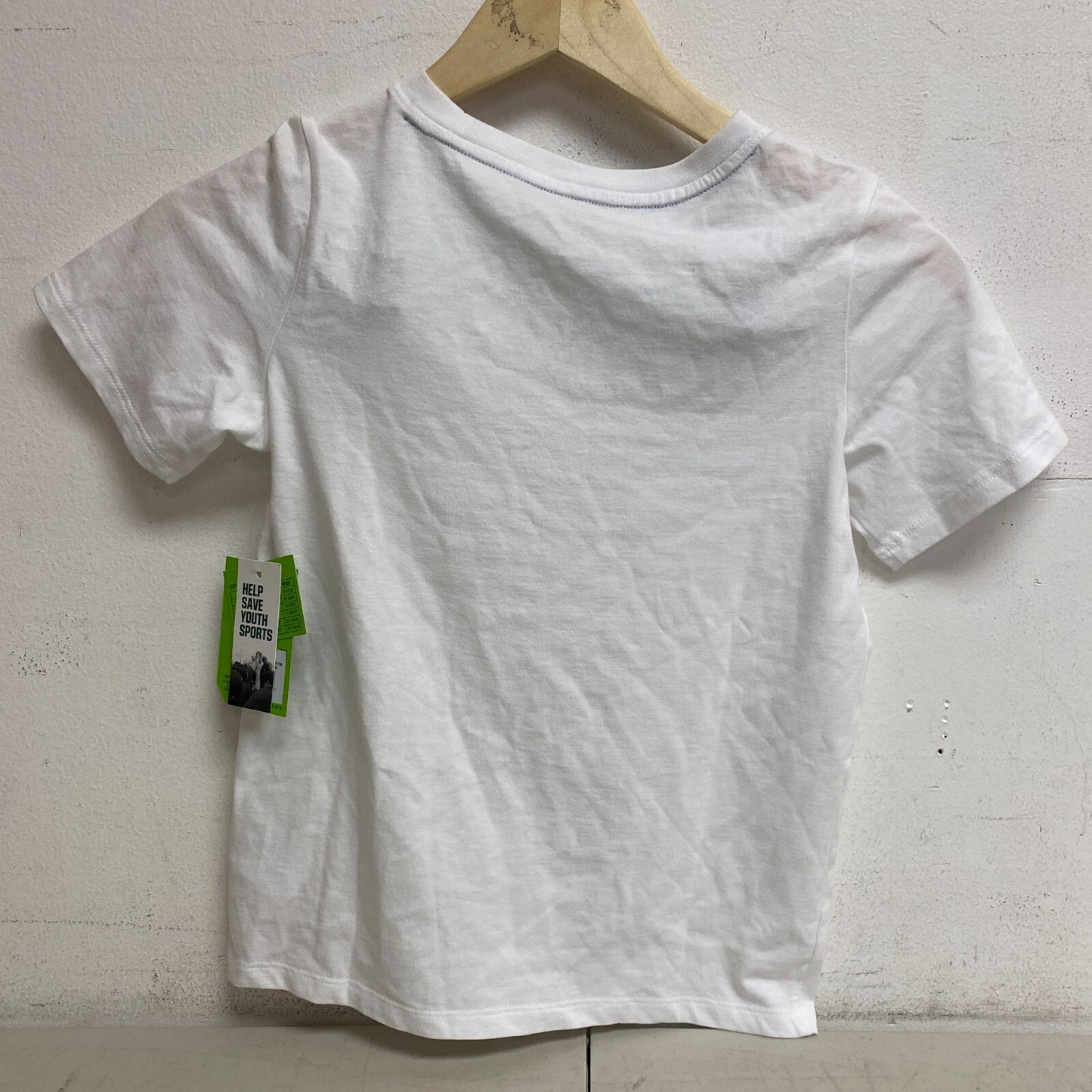 DSG  Boy's Youth Relaxed Fit Solid Cotton Graphic Tee Pure White Legend DAB21108