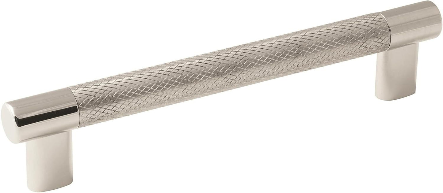 Amerock 6-5/16 Cabinet Pull Polished Nickel/Stainless Steel Drawer Handle