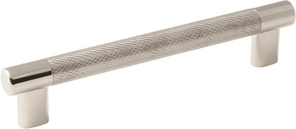 Amerock 6-5/16 Cabinet Pull Polished Nickel/Stainless Steel Drawer Handle