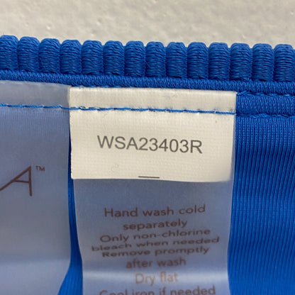 CALIA Women's Mid Rise Bikini Novelty Swim Bottoms Royal Blue WSA23403R New!