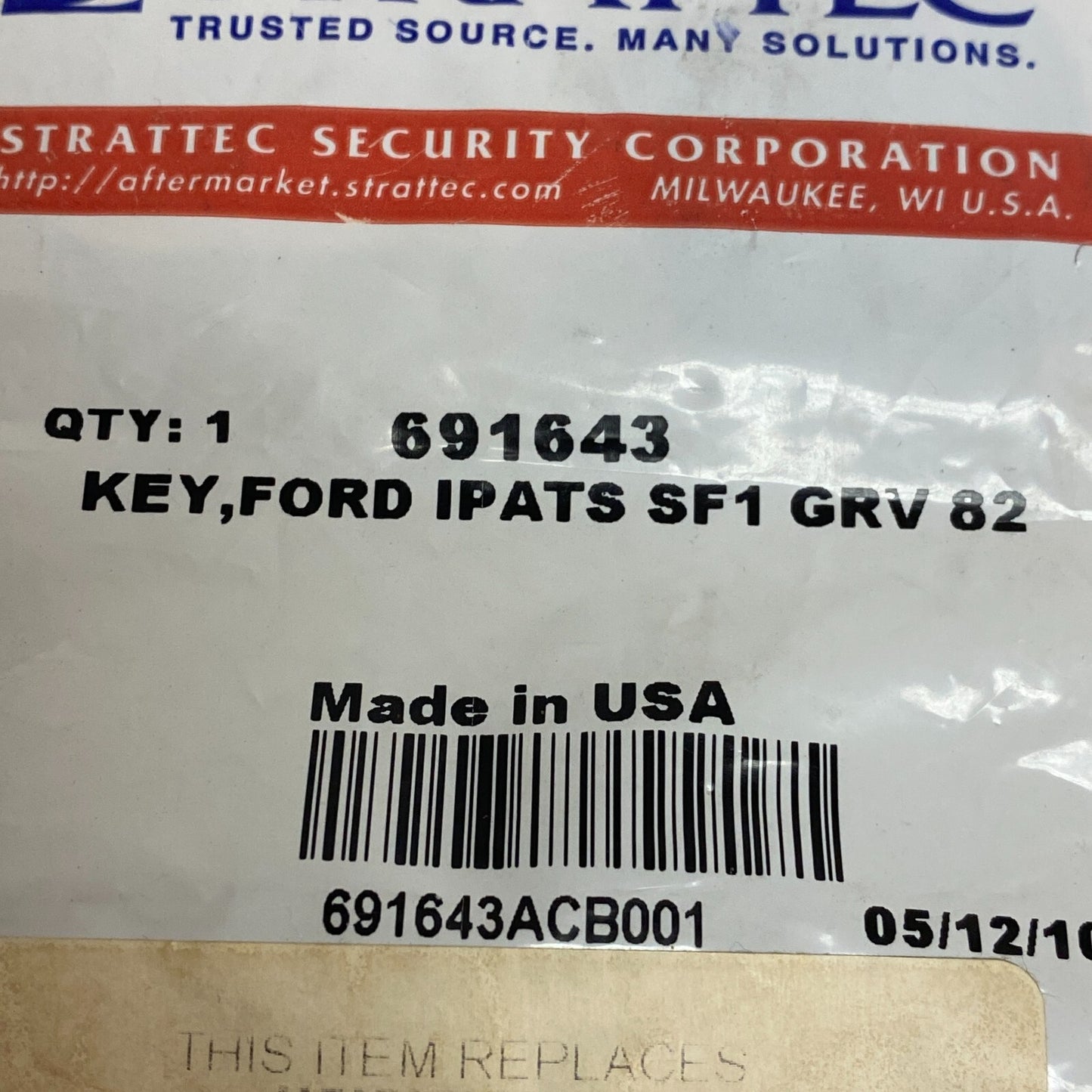 Strattec for Ford Lincoln Mazda Transponder Key Strattec Ford Explorer 691643