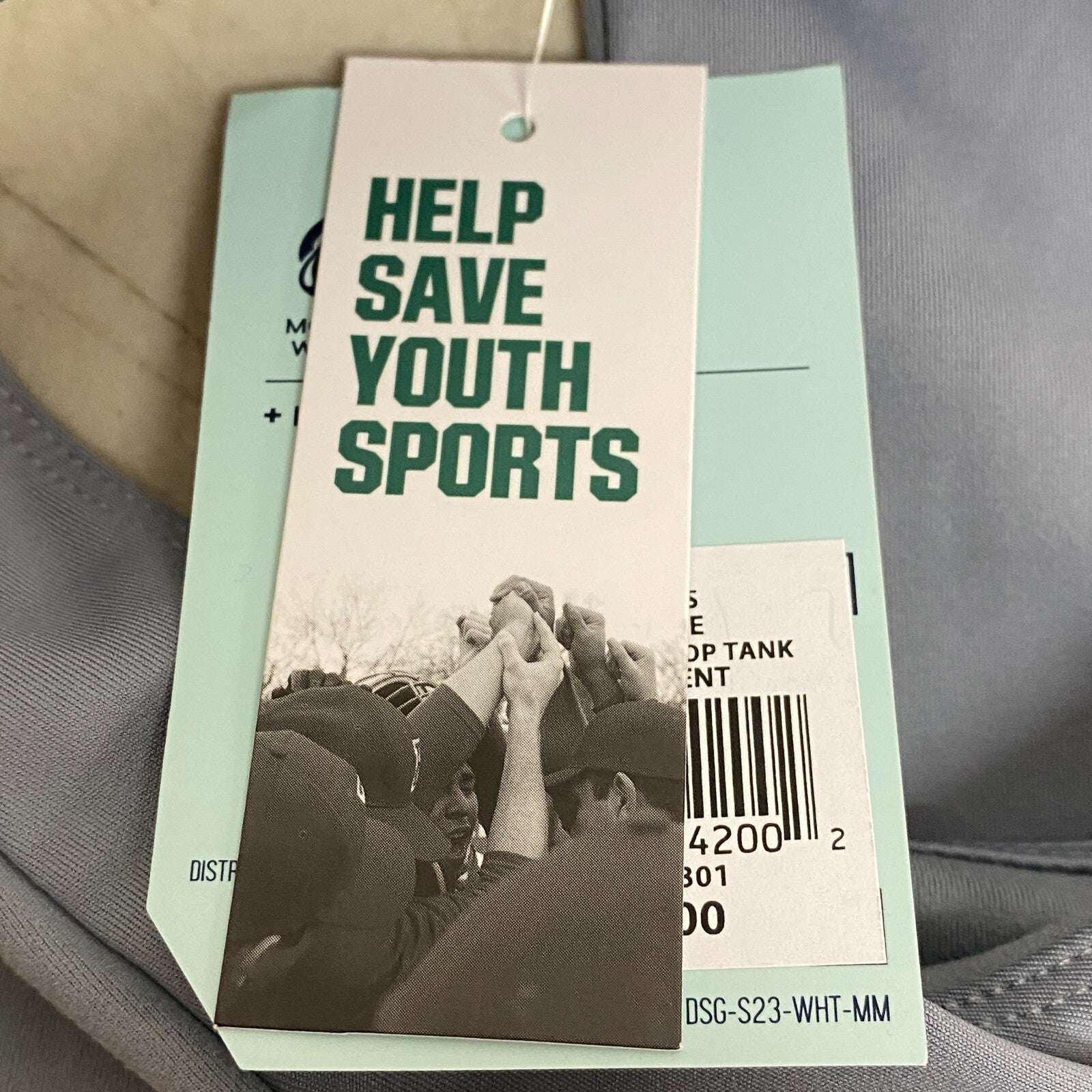 DSG Women's Momentum Cropped  Scoop Neck Tank Top Wet Cement DAW13301 New