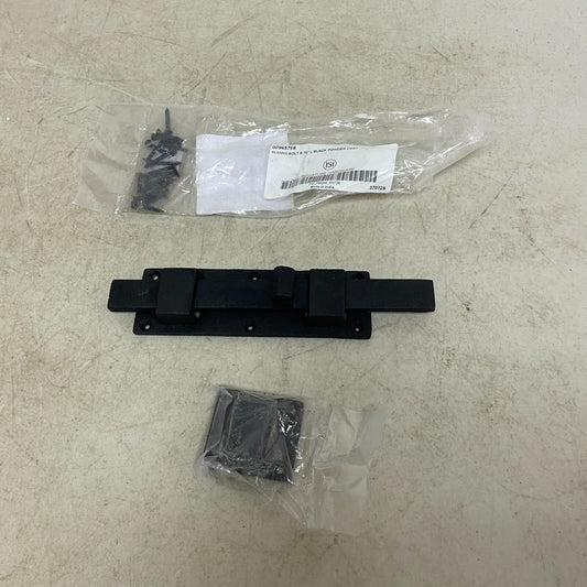 Signature Hardware 8" Countryside Iron Surface Bolt - Black Powder Coat