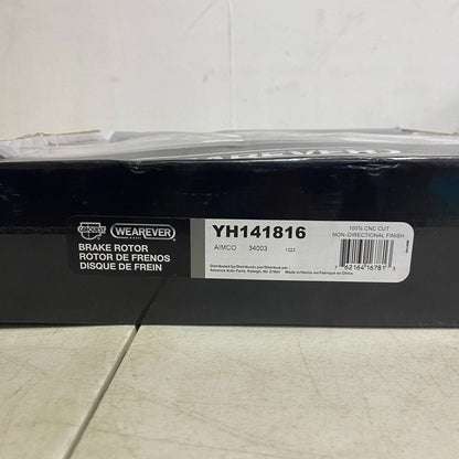 Carquest Wearever Brake Rotor Meets or Exceeds OE Specs YH141816