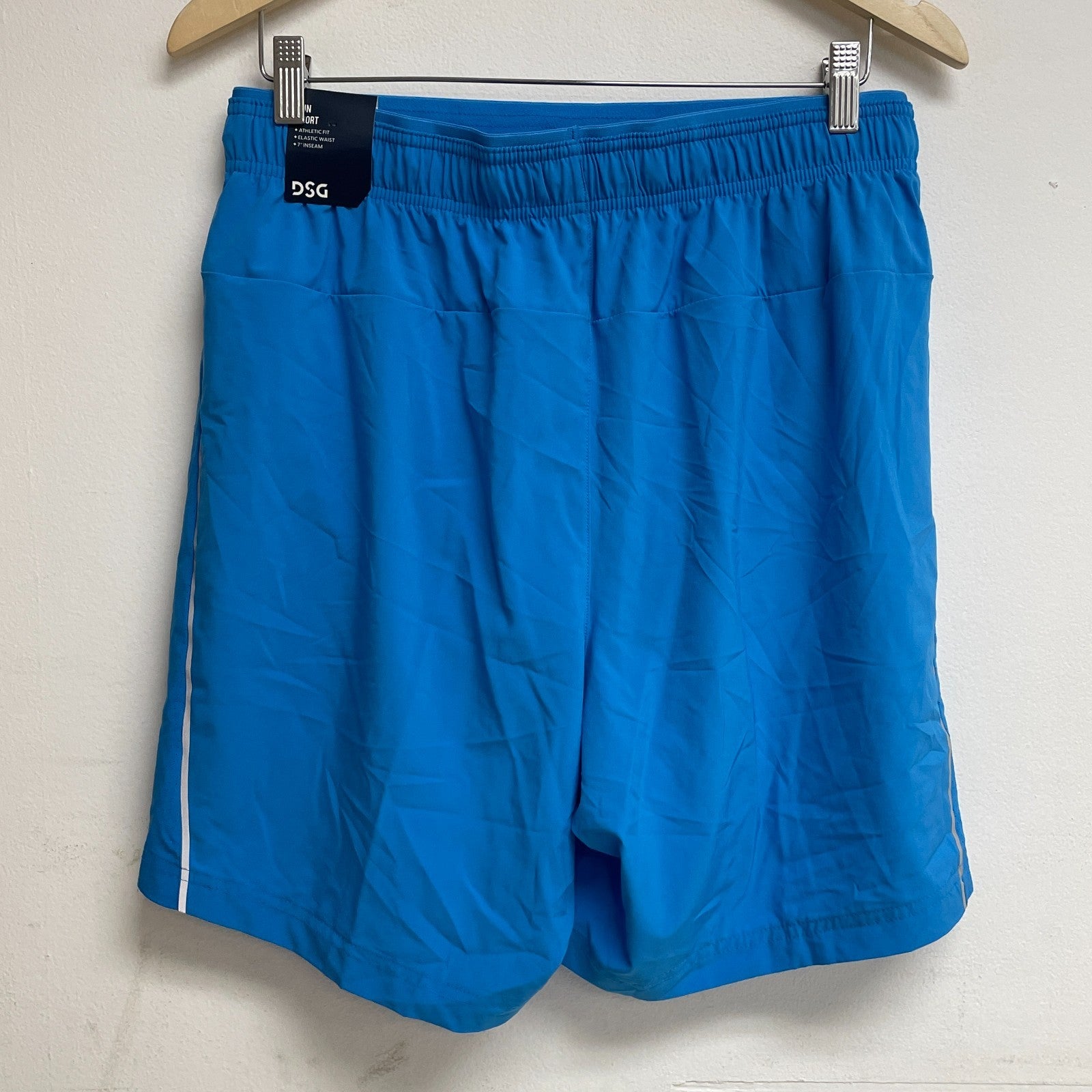 DSG Men's 7" Stride Running Shorts Ibiza Blue Lightweight Athletic DAM21202
