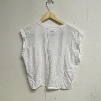 DSG Women's Everyday Cotton Fashion Relaxed Tank Round Neck Pure White DAW23302