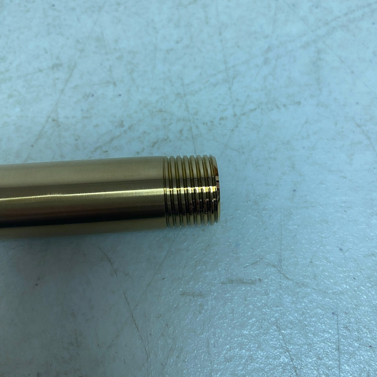 Signature Hardware 12'' Shower Arm & Flange - Brushed Gold SHRSA123BG