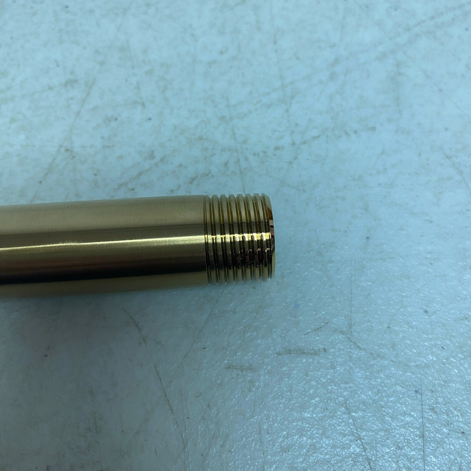 Signature Hardware 12'' Shower Arm & Flange - Brushed Gold SHRSA123BG