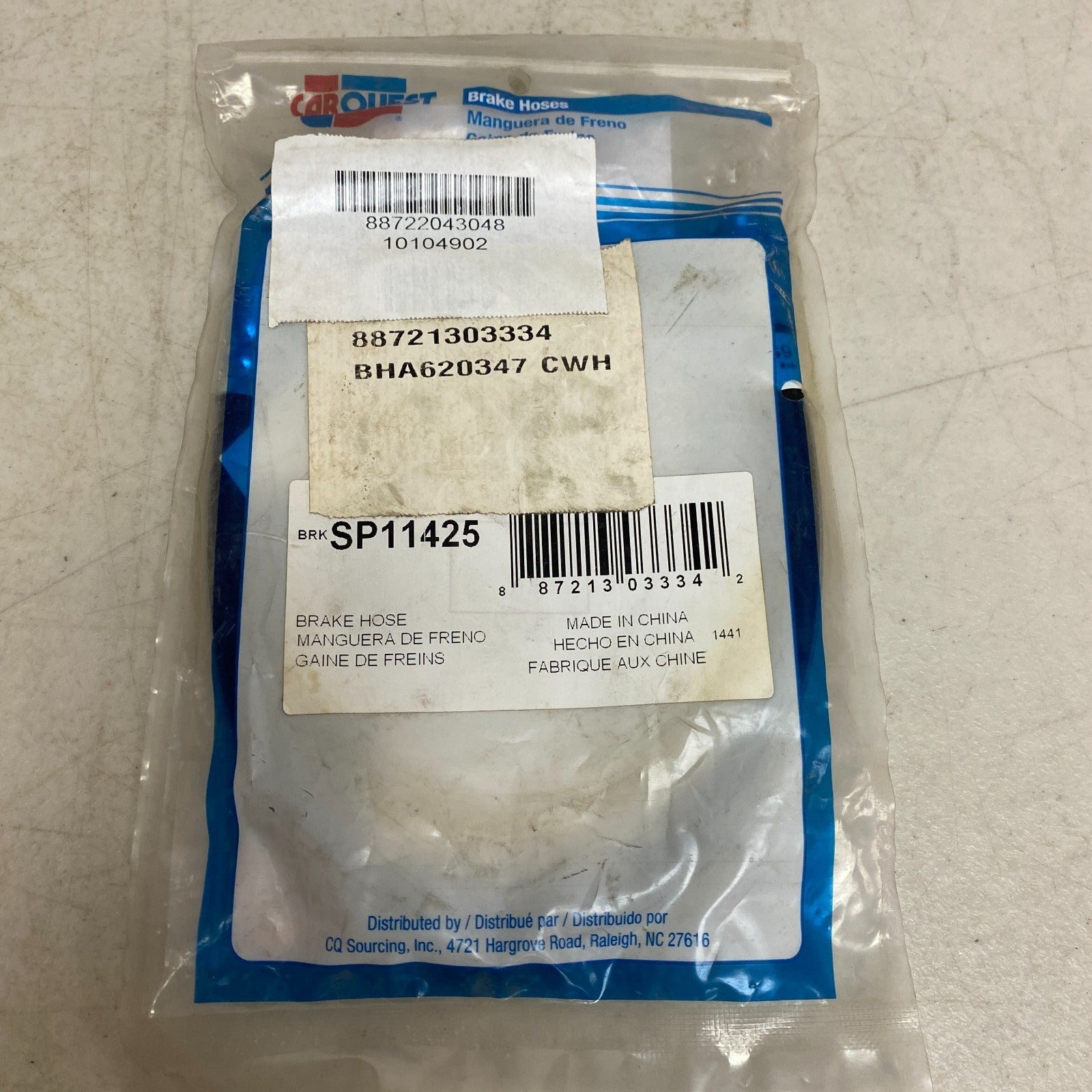 CARQUEST Brake Hydraulic Hose Black EPDM Rubber 15.25″ Model BHA620347