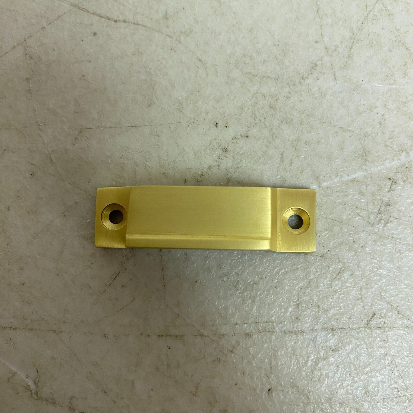 SIGNATURE HARDWARE PITKIN BRASS CABINET LATCHES WITH OVAL KNOB- SATIN BRASS