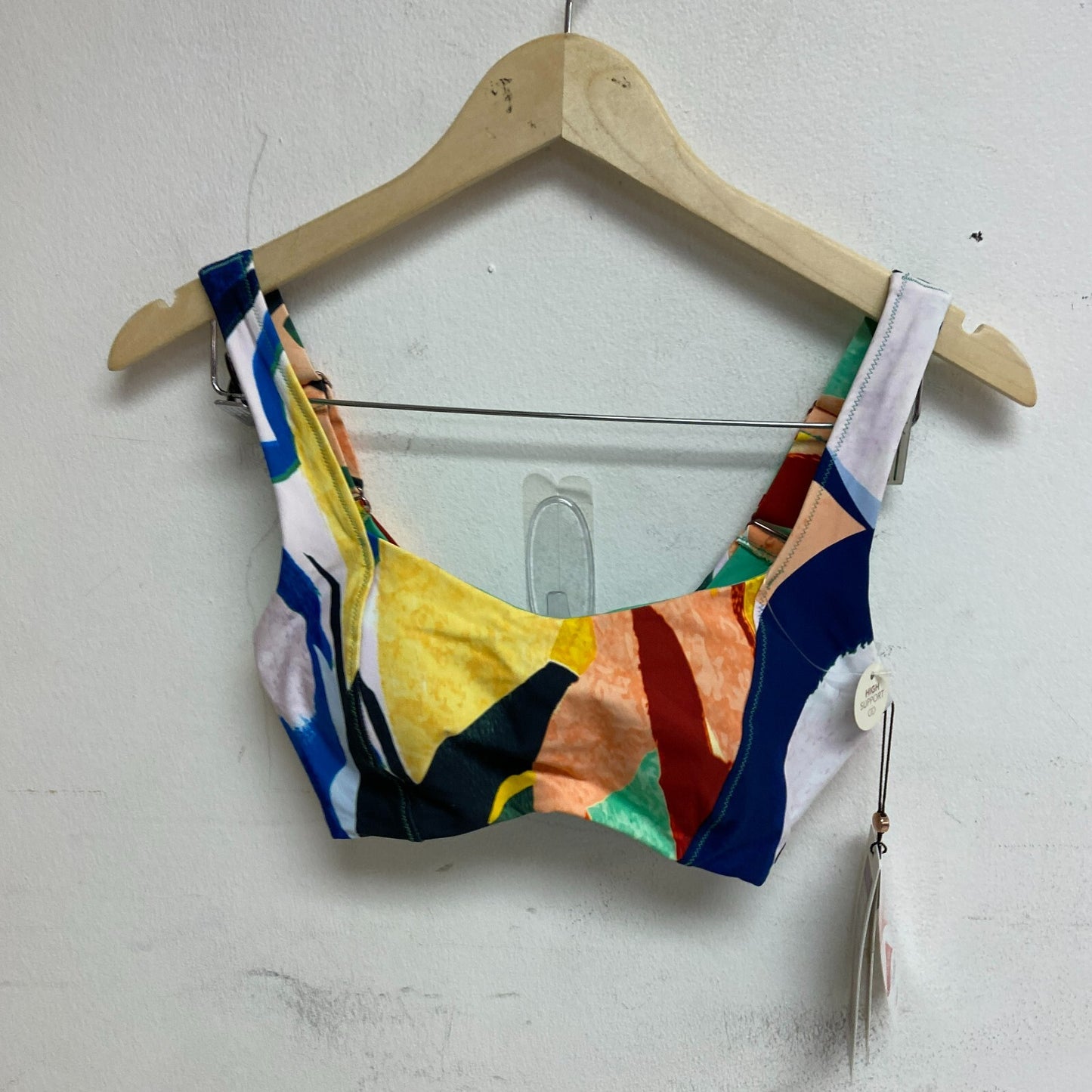 Calia Womens Powersculpt Swim Bikini Top Painterly Floral Multi WSA22208PRT