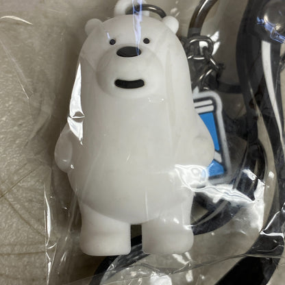 Assorted Silicone We Bare Bears Polar Bear Cute Keychain With Slushie Accessory