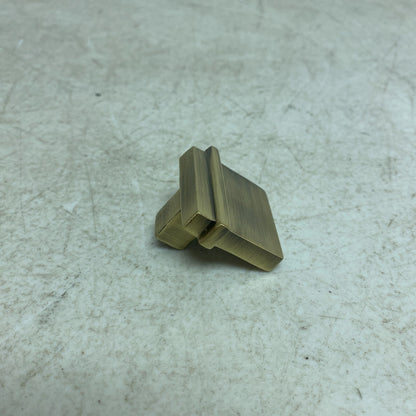 Signature Hardware Brass Knob - 1-1/4'' - Antique Brass,  MODEL: MNG-304-KNOB-AB