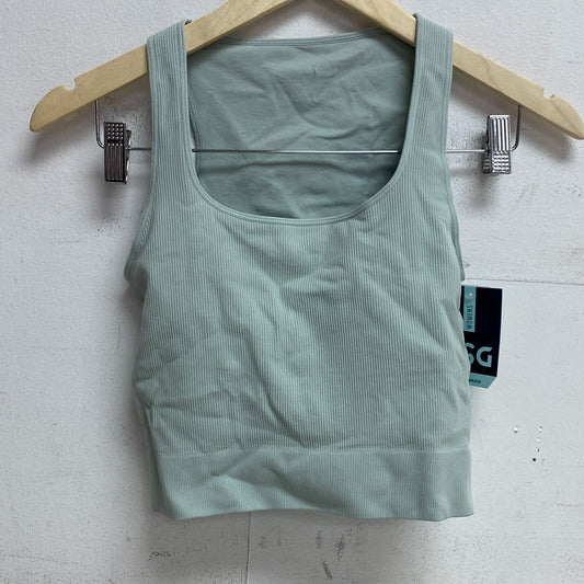 DSG Womens Momentum Seamless Crop Tank Pale Seaglass Sleeveless Solid DAW23303