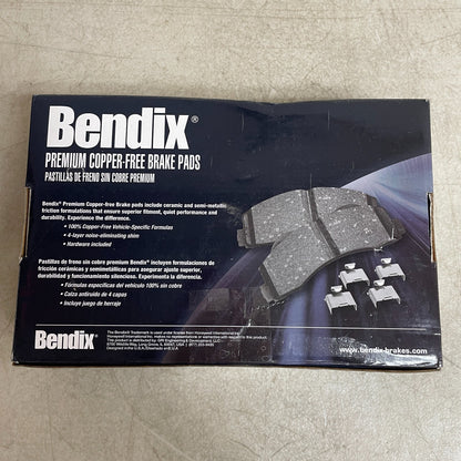 Bendix CFC932 Rear Premium Ceramic Copper-Free Disc Brake Pad Set Quiet