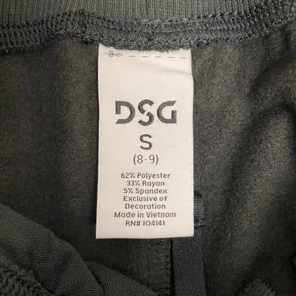 DSG Girls Slim Jogger Pants Pure Black DAG21445 Athletic Fit Sweatpants