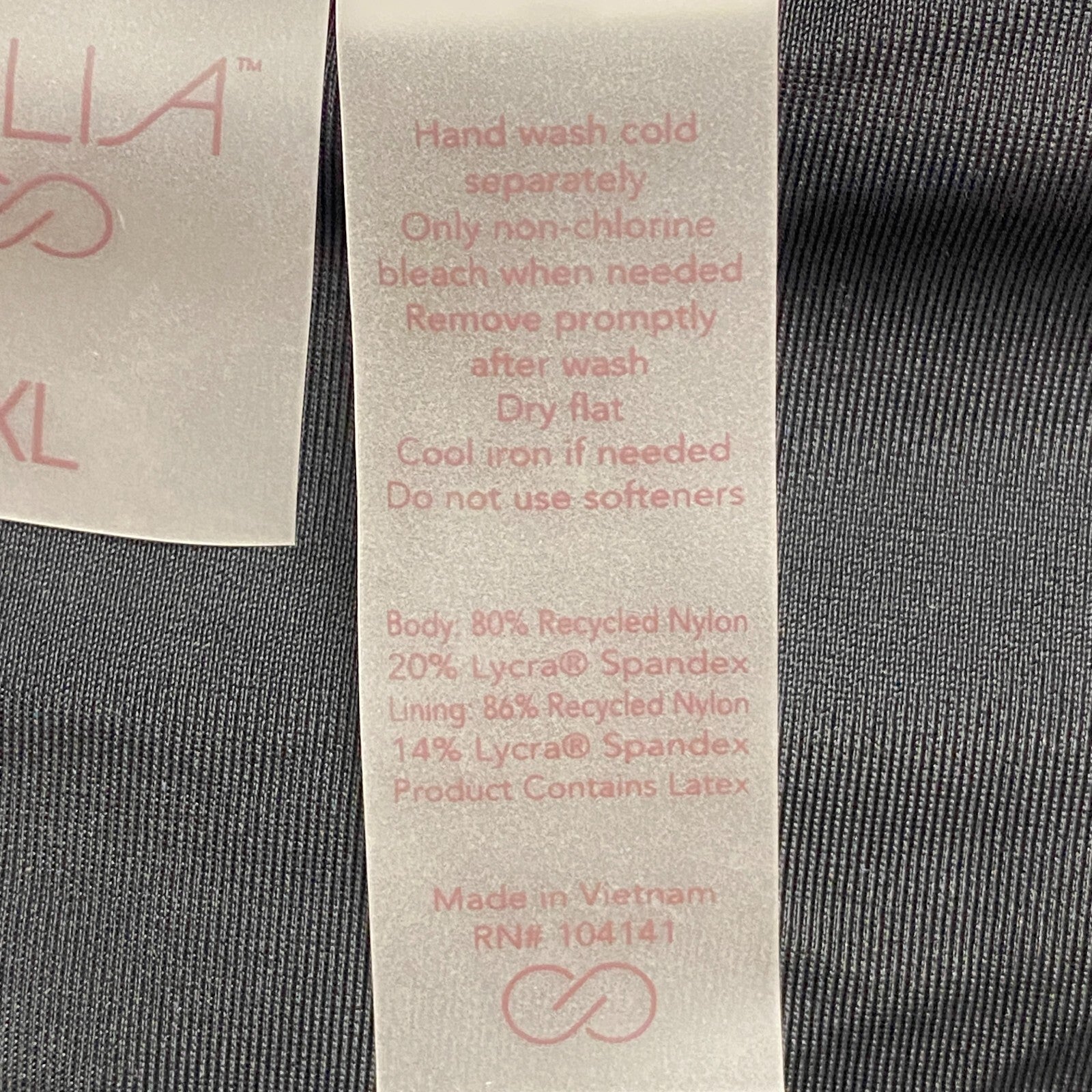 CALIA Women's MidRise Wide Banded High Leg Swim Bottoms Stripe Black WSA23414PRT