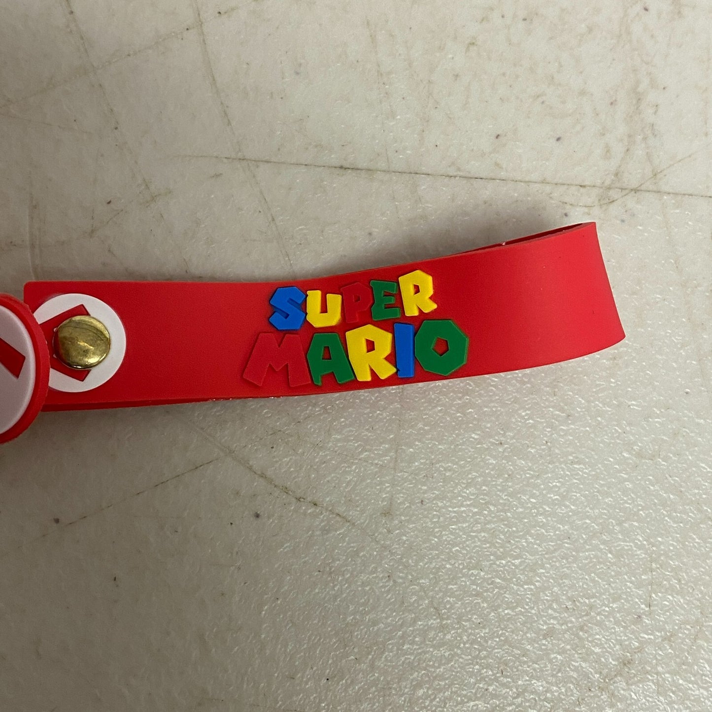 Assorted Silicone Mario Bros Keychain With Mario Accessory