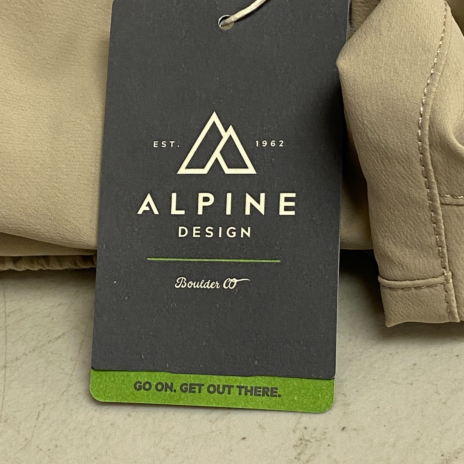 Alpine Design Mens AD M TrailHead Jogger Tan Solid Stylish Trendy ADM22902