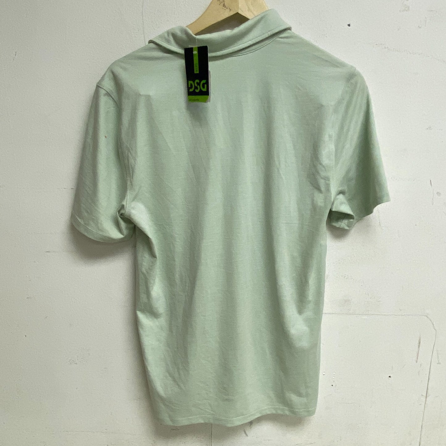 DSG Men's 365 Relaxed Fit Short Sleeve Polo Mint/ Pure White Shirt DAM13112