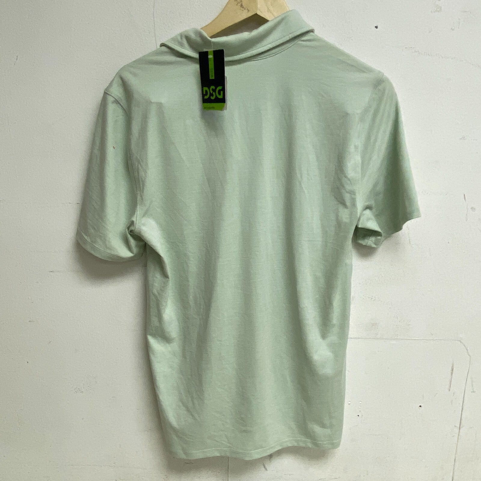 DSG Men's 365 Relaxed Fit Short Sleeve Polo Mint/ Pure White Shirt DAM13112