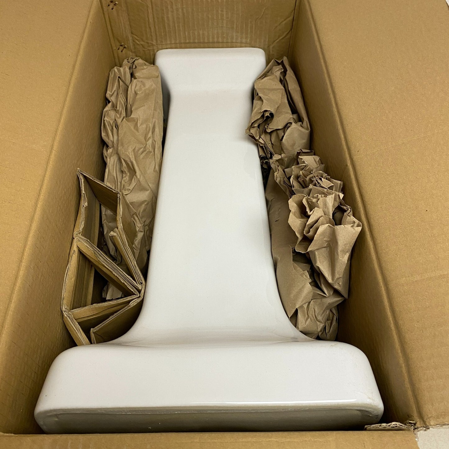 Signature Hardware Cierra Porcelain Pedestal Sink - 8" Centers - White