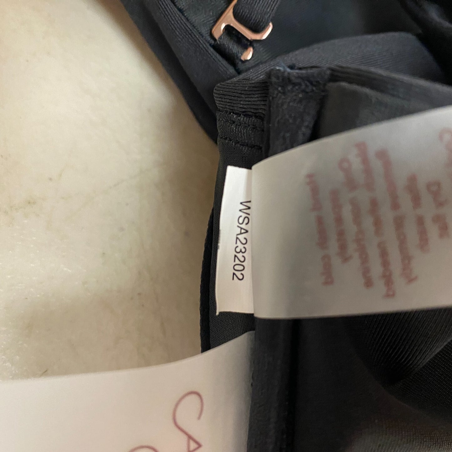 Calia Women's Swim Collection Shirred Strapless Bandeau Pure Black WSA23202 New!