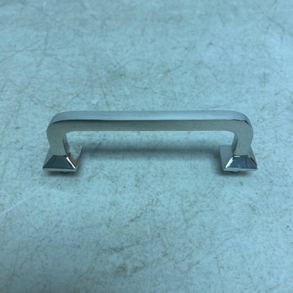 Signature Hardware 4'' Klein Solid Brass Cabinet Pull - Polished Nickel