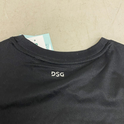 DSG Girl's Performance Muscle Tank Pure Black DAG13100 Summer Gym Fitness Trendy