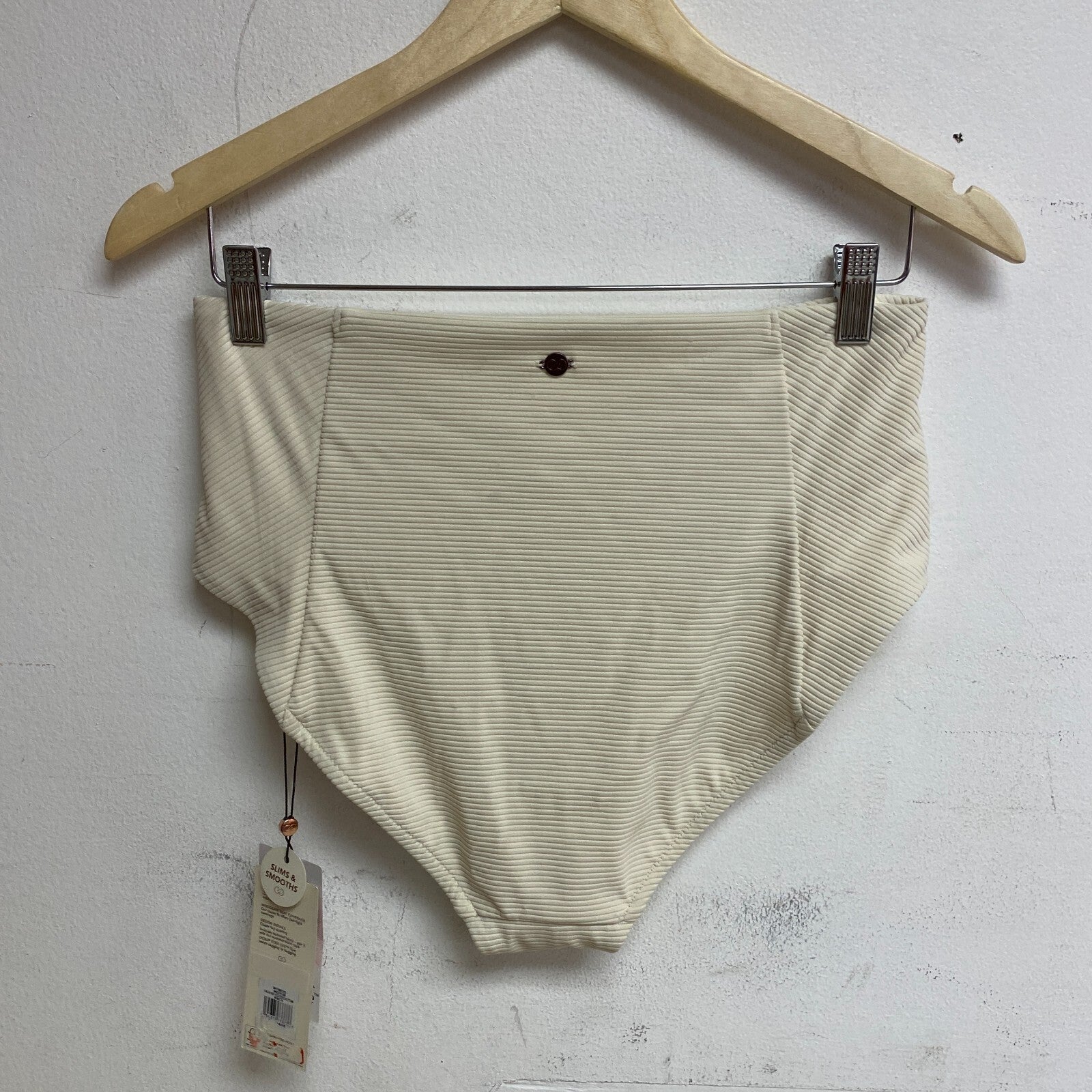 Calia Womens Rib High Rise Bottom Birch WSA21409R BRAND NEW