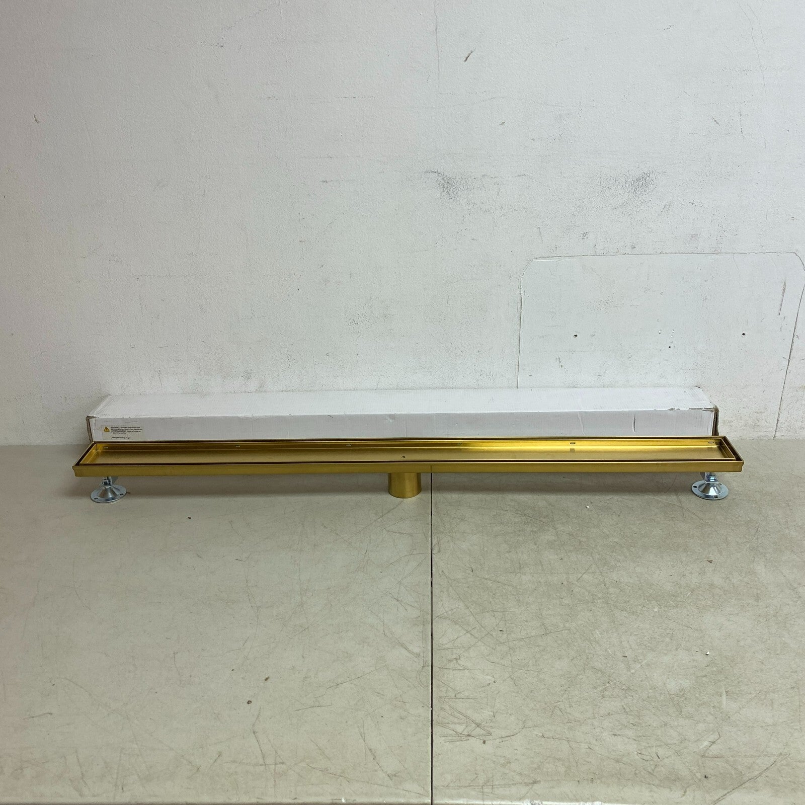 Signature Hardware 40" Cohen Linear Tile-in Shower Drain - Brushed Gold
