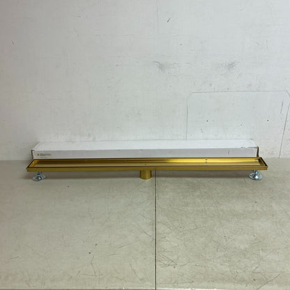 Signature Hardware 40" Cohen Linear Tile-in Shower Drain - Brushed Gold