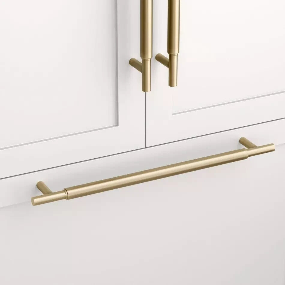 Signature Hardware 12" Colmar Solid Brass Appliance Pull - Antique Brass