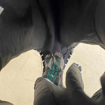 Calia Women's Sculpt Drop Back One Piece Swimsuit Stripe Black WSA23110PRT