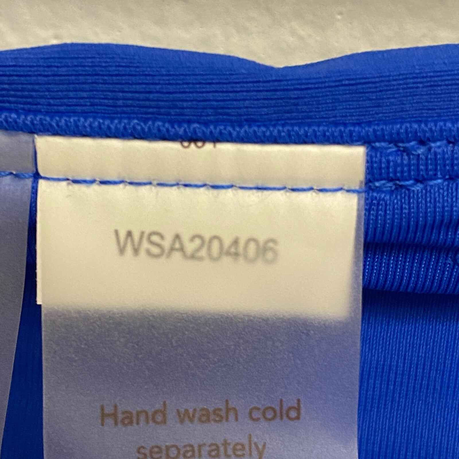 Calia Mid Rise Wide Band Swim Bottoms Bright Blue Solid WSA20406