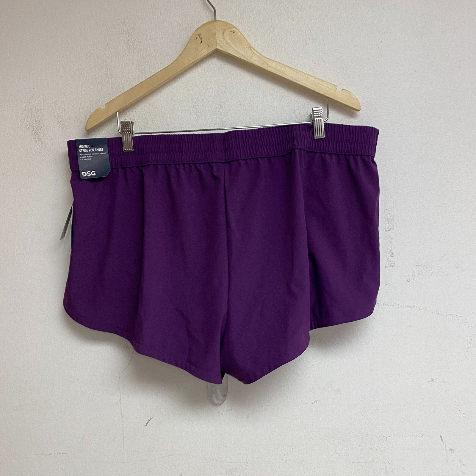 DSG Women's 3 in Stride Run MID RISE Shorts Imperial Purple Solid DAW39320AZ
