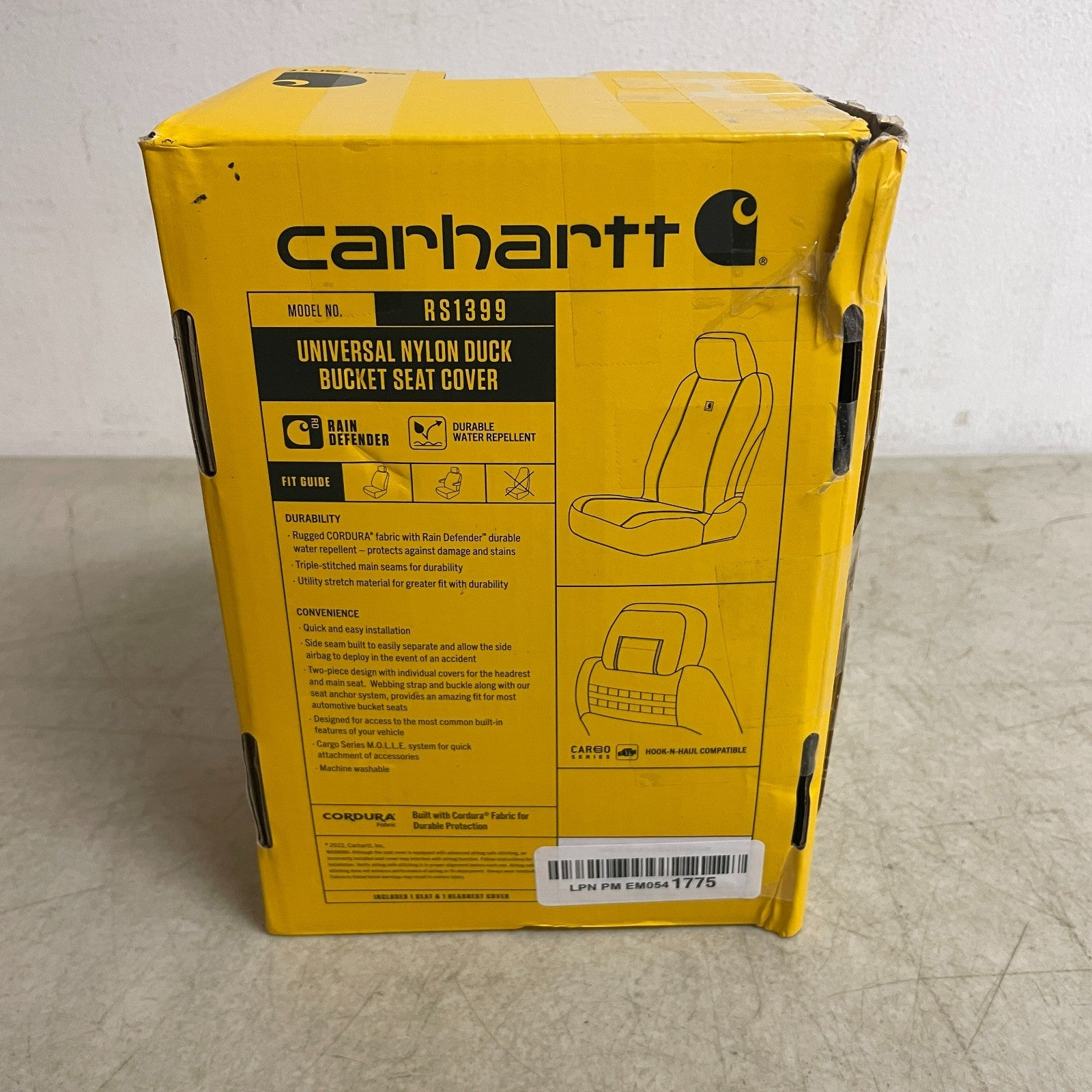 Carhartt Universal Bucket Seat Cover Nylon Duck Canvas Blind Duck Camo Single