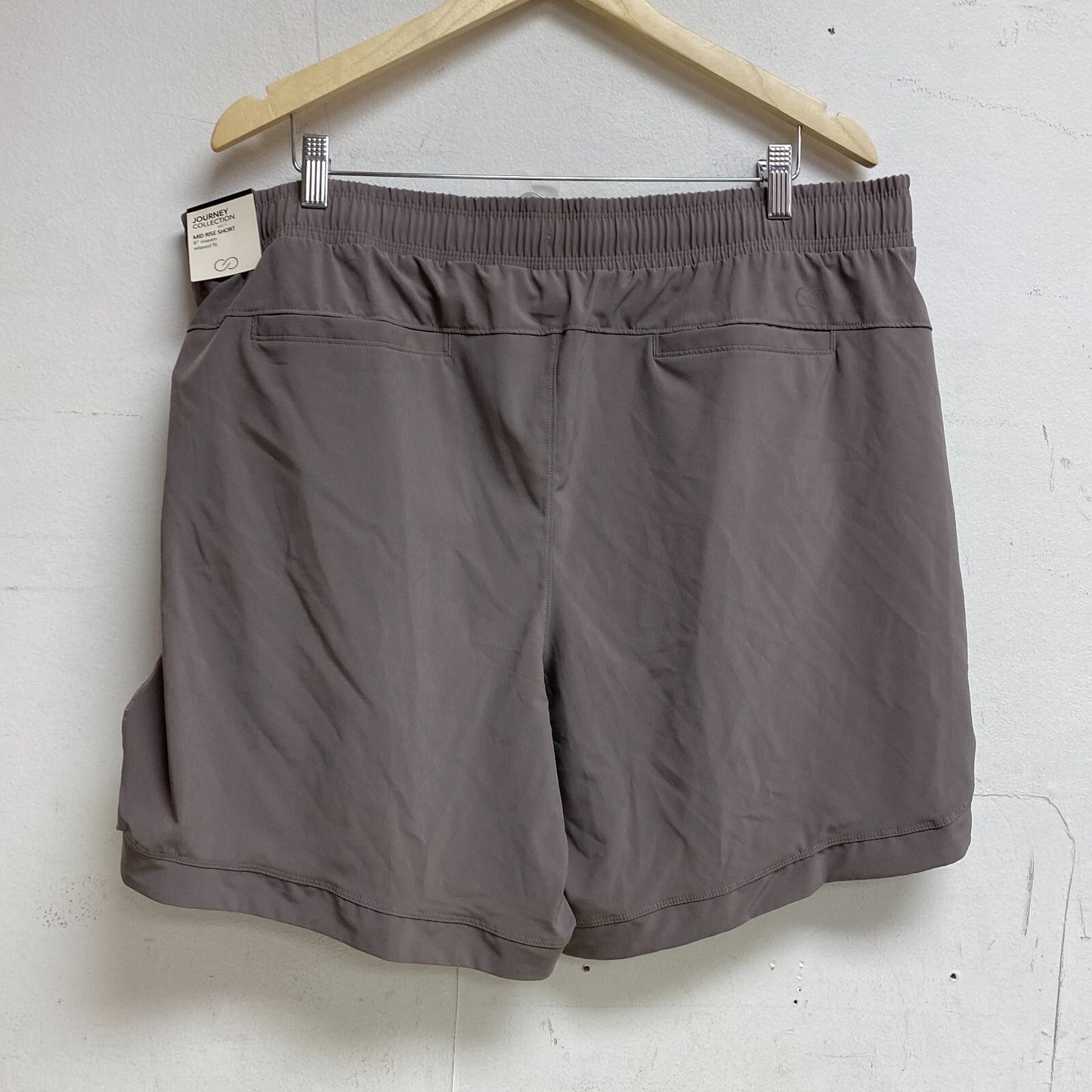 Calia Womens Journey Truelight Woven Bermuda Short Dark Grey WAX12174 BRAND NEW