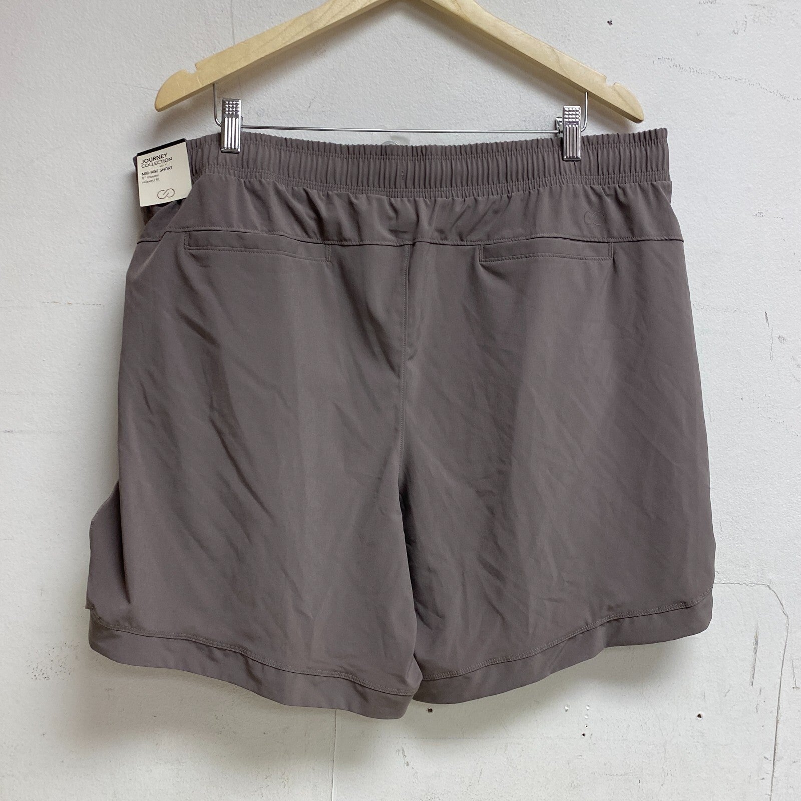 Calia Womens Journey Truelight Woven Bermuda Short Dark Grey WAX12174 BRAND NEW
