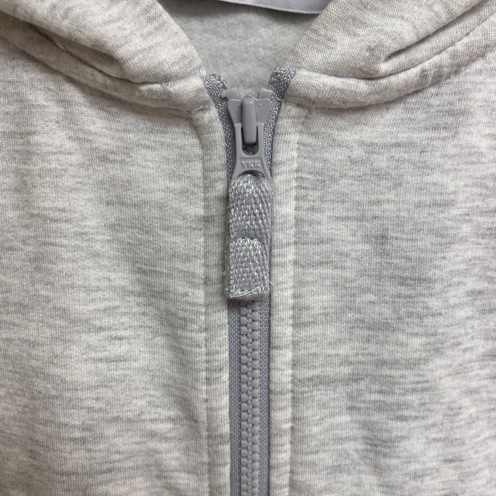 DSG Girls Oversized Full Zip Hoodie Heather Light Heather Grey Solid DAG21430H