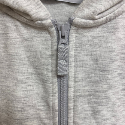 DSG Girls Oversized Full Zip Hoodie Heather Light Heather Grey Solid DAG21430H
