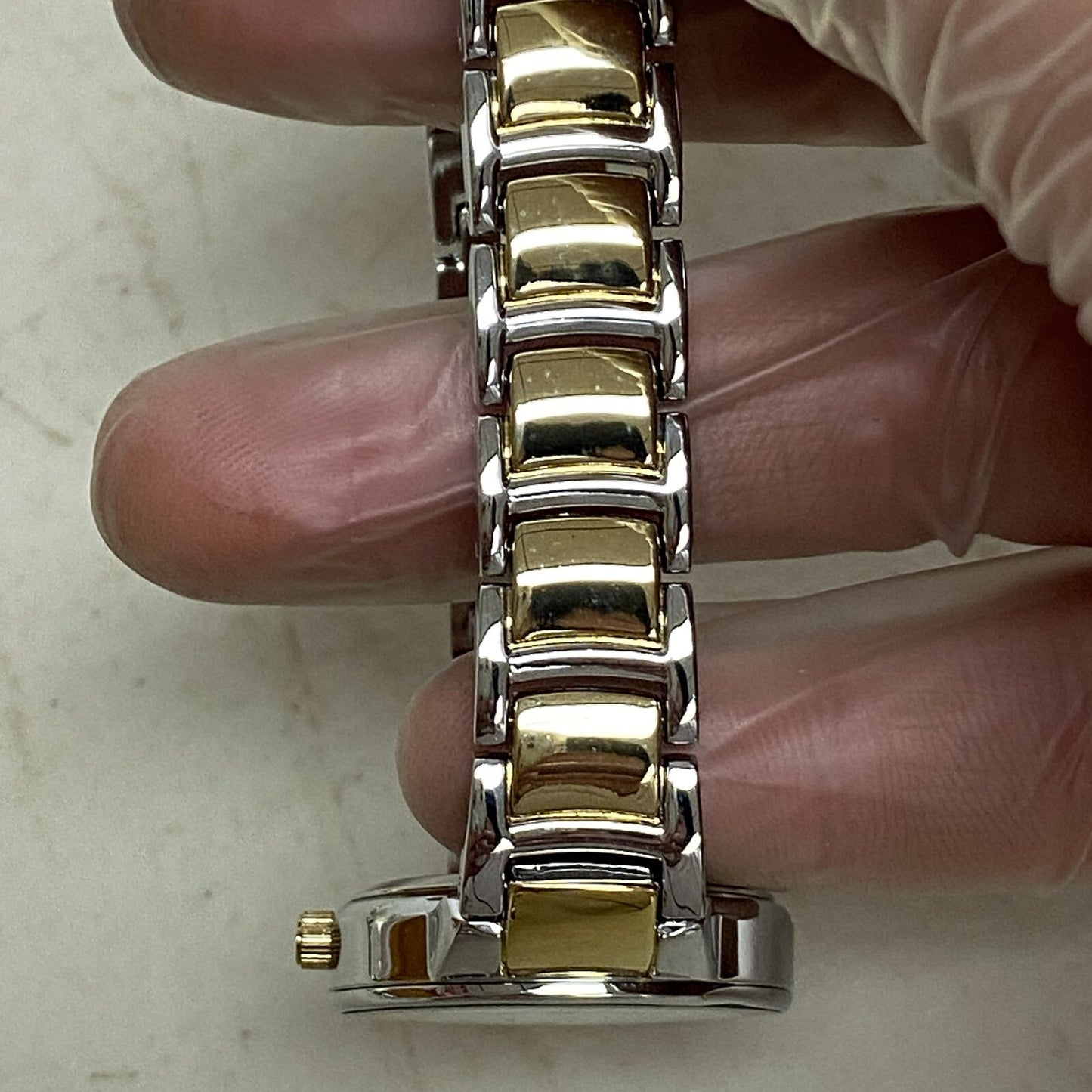 Armitron Women's 75/5594SVTT Diamond-Accented Two-Tone Bracelet Watch 75/5594TT