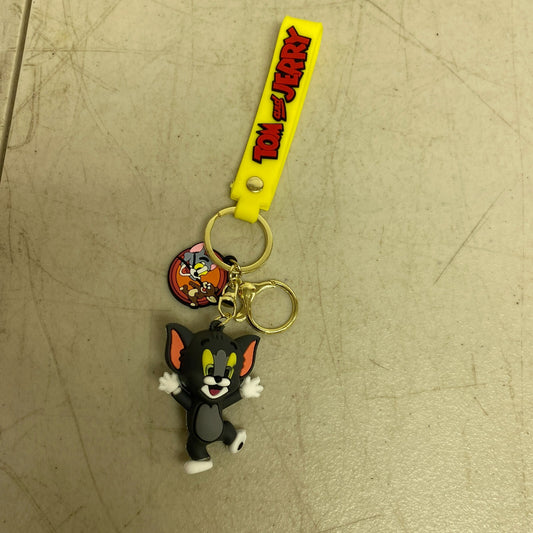 Assorted Silicone Tom And Jerry Keychain Tom Accessory