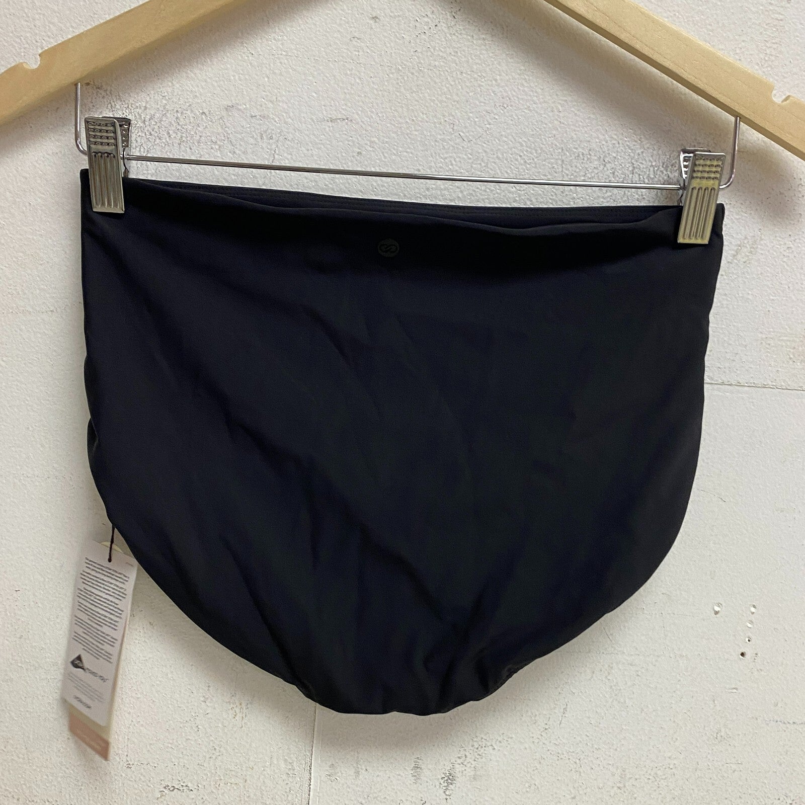 Calia Power Sculpt Mid Rise Swim Bottoms Pure Black Solid Stylish WSA22409