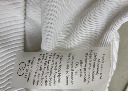 CALIA Women's Minimal One Shoulder Swim Top Pure White WSA23208R Brand New!