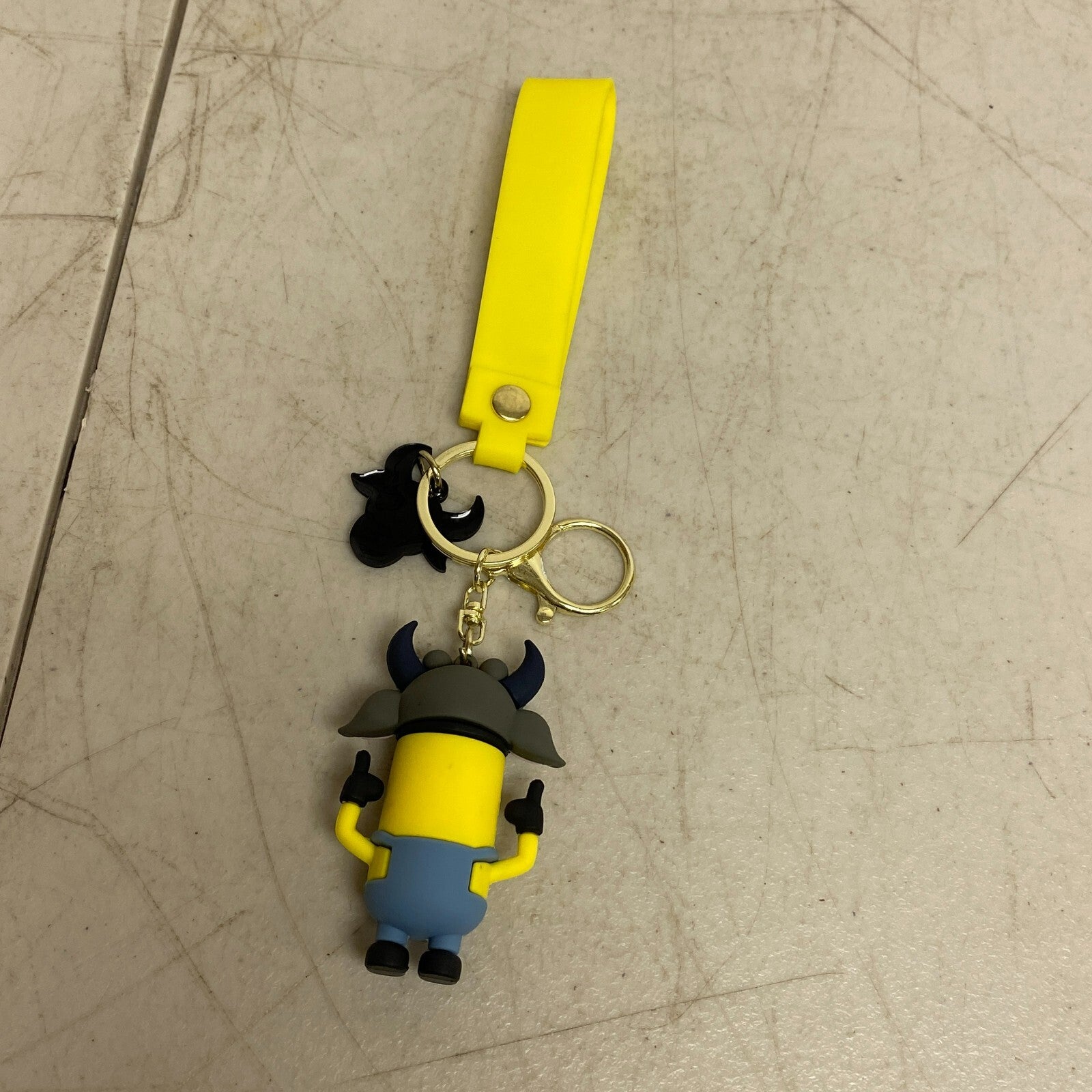 Assorted Silicone Despicable Me Minions Keychain Bull Minion Accessory