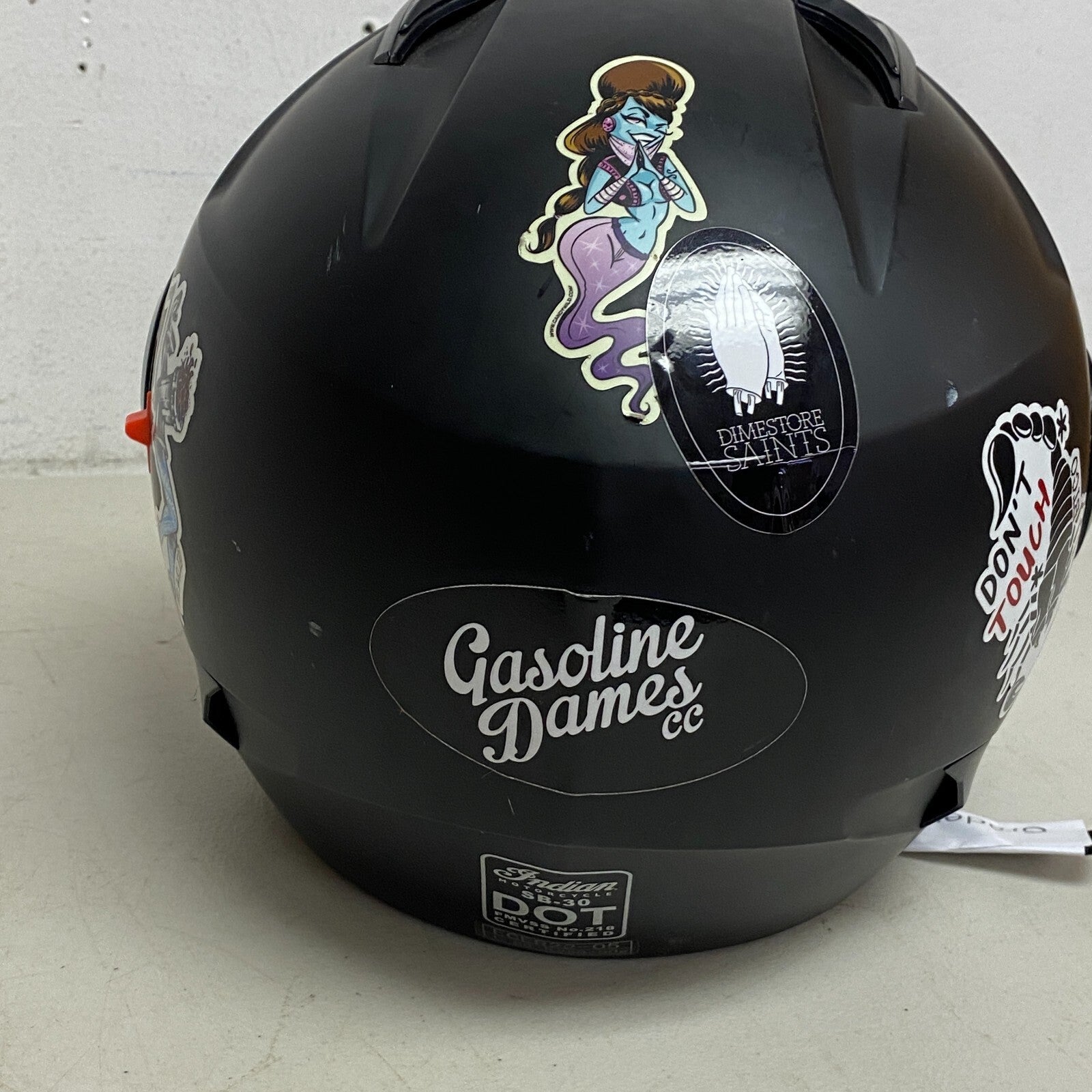 Indian Motorcycle Helmet w/Face Cover Size L Adjustable Under Shading cover Matt